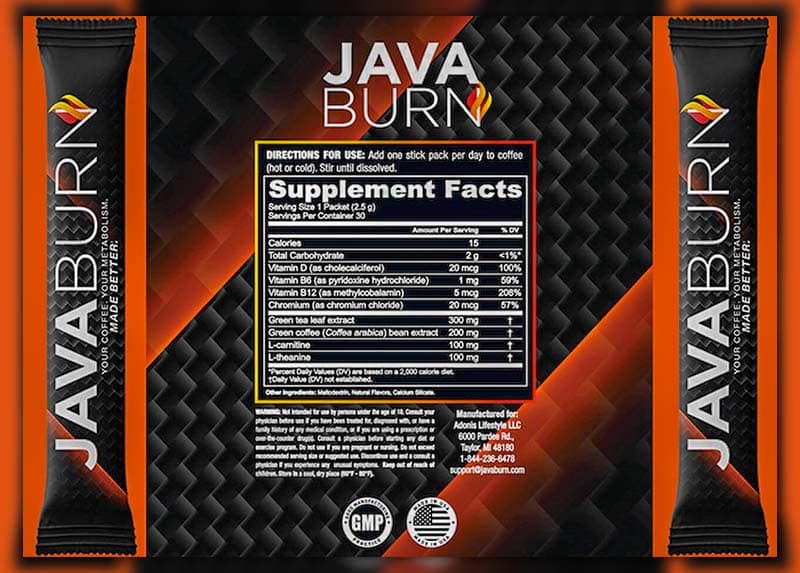 Woman sipping coffee infused with Java Burn supplement.